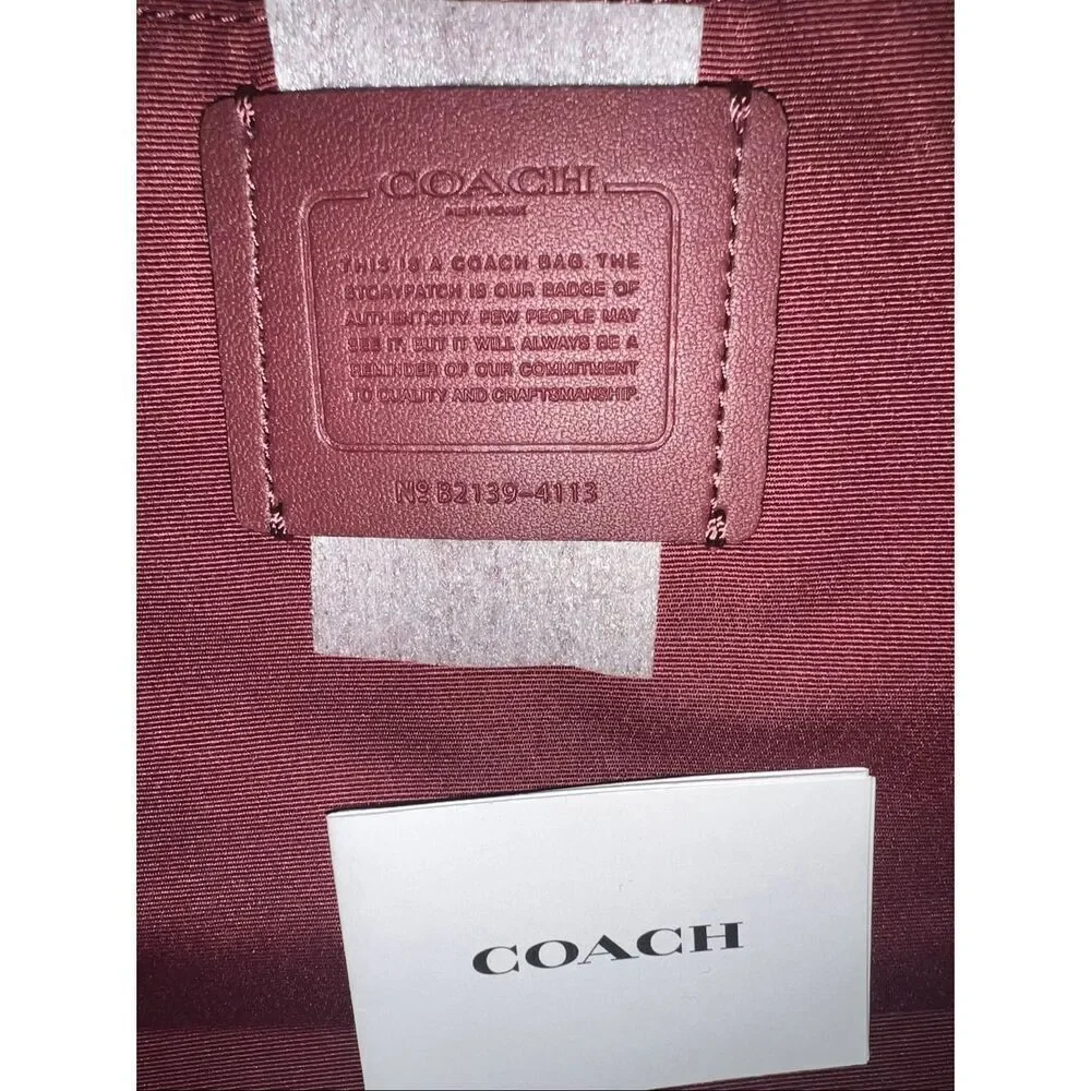🔥🎁NWT! Coach Dempsey Carryall Handbag Sig Jacquard Stipe 4113 Msrp:$378.0